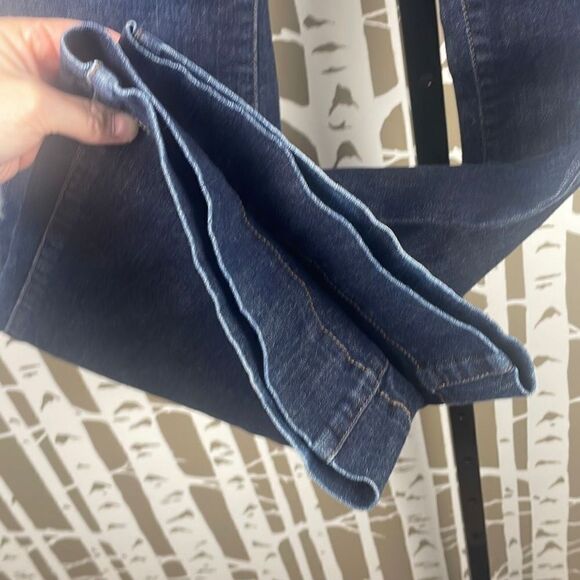 Ann Taylor Dark Blue Flare Jeans - Picture 3 of 9